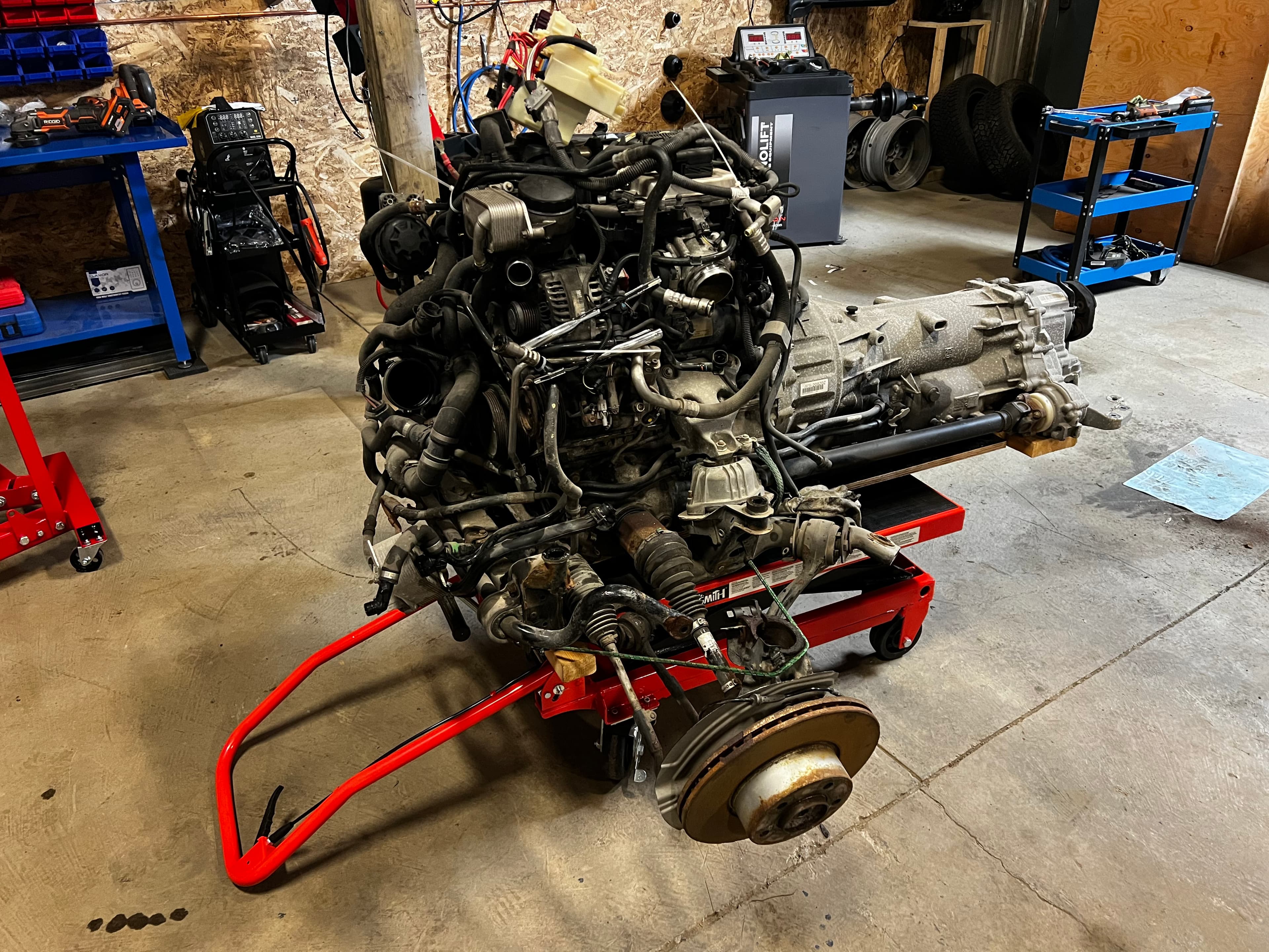 Engine and transmission work